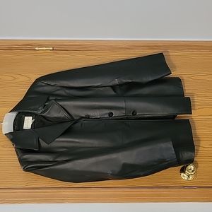 Black leather jacket